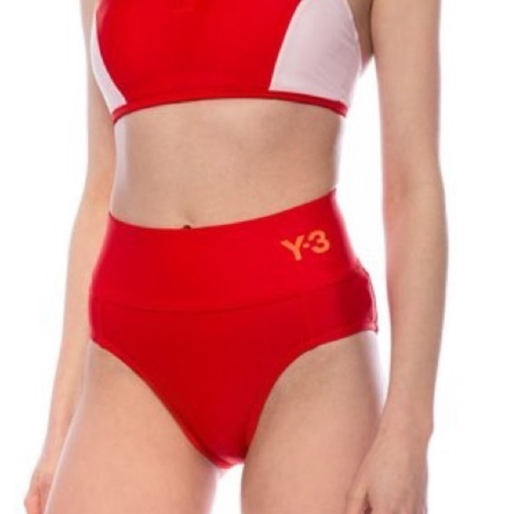 Adidas Y-3 Yohji Yamamoto Red Swim Bottoms